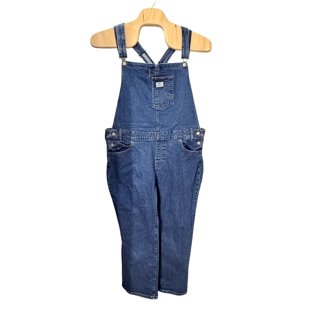 Levi's Denim Utility Overalls Womens 24W Pre-Owned Bib Blue WaterLess 29987-0008